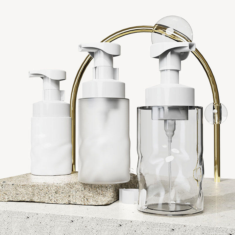 150 ml 250 ml 300 ml 400 ml PET Nude pink Pěnivá láhev na ruční mýdlo Plnitelná láhev s pěnovou pumpou