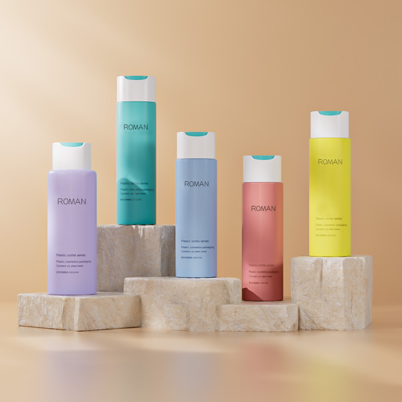 100ml 200ml 250ml 500ml Cosmetic Packaging Squeeze Plastic Pet Shampoo Bottle Lotion Bottle With Disc Cap