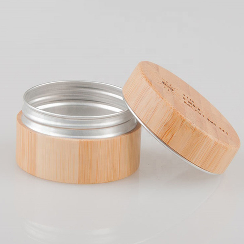 5g 15g 30g 50g 100g Kosmetické balení Tvar válce Bambusová dřevěná lahvička na obličejový krém s vnitřní hliníkovou dózou 5g 15g 30g 50g 100g Kosmetické balení Tvar válce Bambusová dřevěná lahvička na obličejový krém s vnitřní hliníkovou dózou