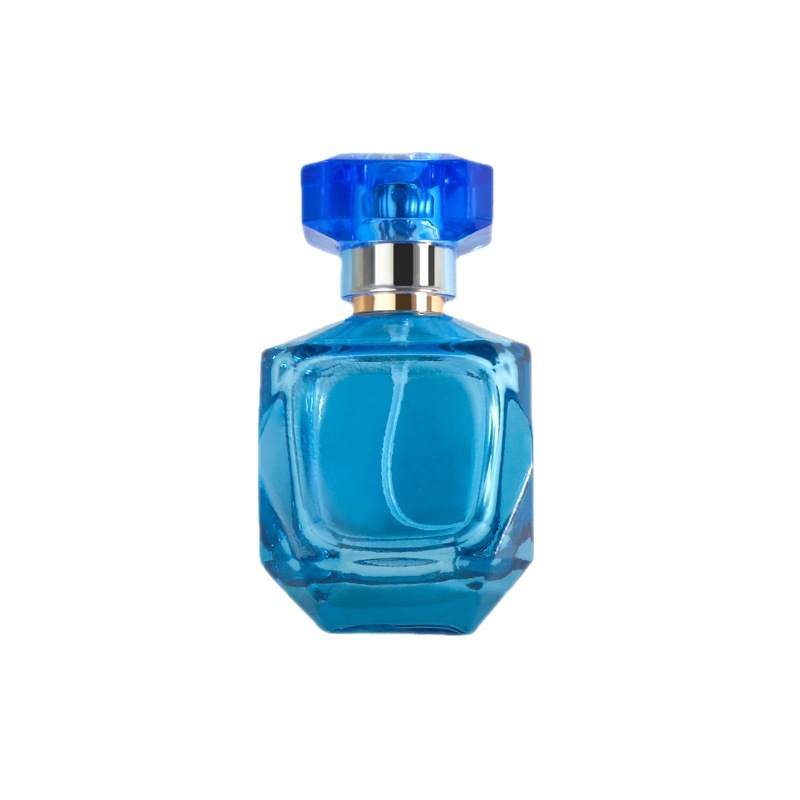 Modré prázdné skleněné láhve na parfémy balení skleněné láhve