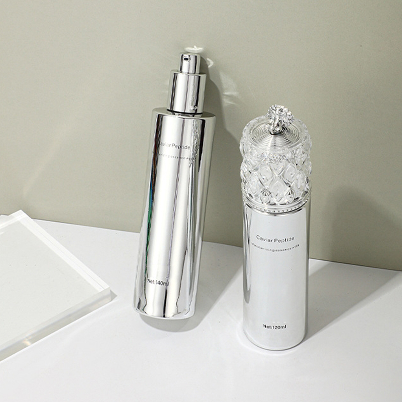 Logo Lahvičky s mléčným krémem na obličej Obličejová maska Péče o pleť Balení Nádobka na krém na obličej Skleněná lahvička Logo Lahvičky s mléčným krémem na obličej Obličejová maska Péče o pleť Balení Nádobka na krém na obličej Skleněná lahvička