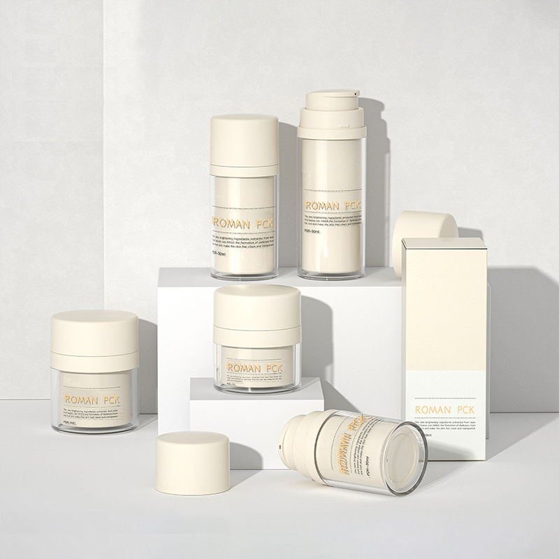 Bezvzduchová láhev 30 ml 50 ml 50 ml 100 ml Akrylová bezvzduchová láhev péče o pleť Bezvzduchová pumpička láhev na kosmetické opalovací krémy pro péči o pleť podkladové mléko