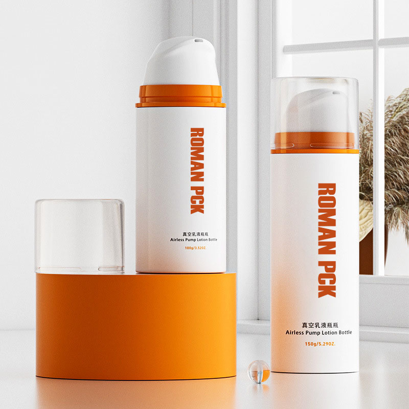 Kosmetická bezvzduchová láhev řady 30 ml 50 ml 100 ml bílá láhev s bezvzduchovou pumpou vakuová láhev s krémem na obličej bez vzduchu