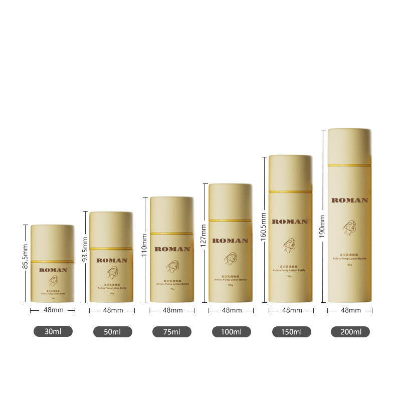 Prázdné znovu naplnitelné Foundation Primer Face Cream Oční krém Sada lahví Airless Lahvičky Airless Pump Luxusní kosmetické balení Prázdné znovu naplnitelné Foundation Primer Face Cream Oční krém Sada lahví Airless Lahvičky Airless Pump Luxusní kosmetické balení