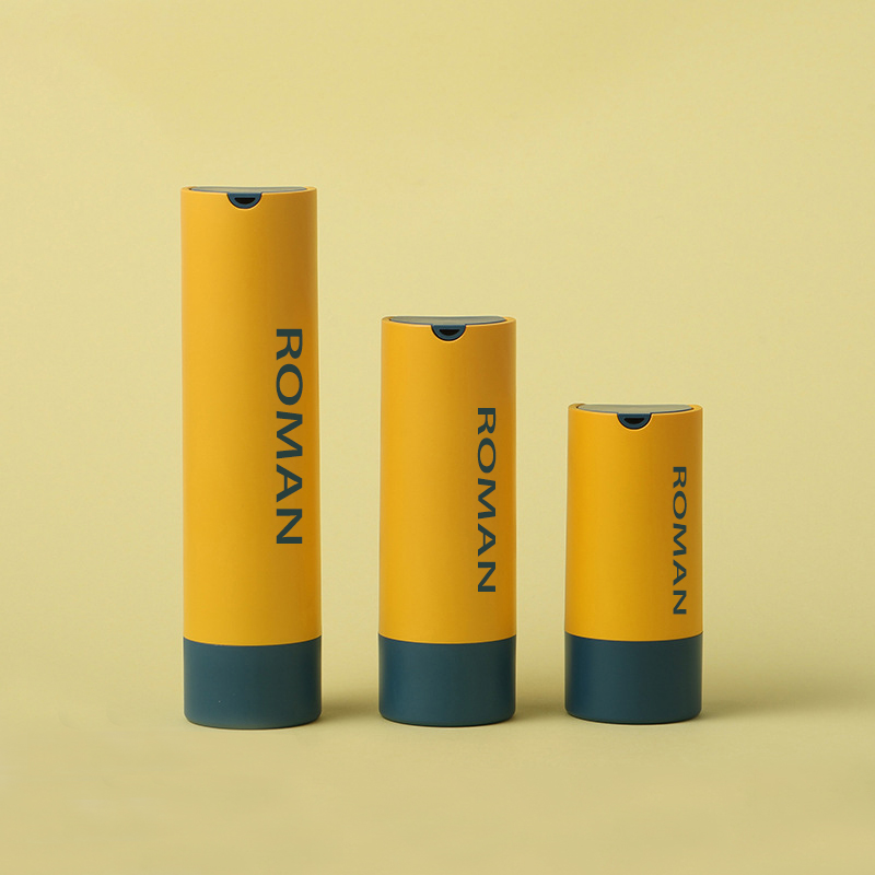 Kulatá plastová nádoba na kosmetické sérum Bezvzduchová pumpička pro péči o pleť Lahvička na pleťovou vodu nebo obličejovou mlhu 15 ml 30 ml 50 ml