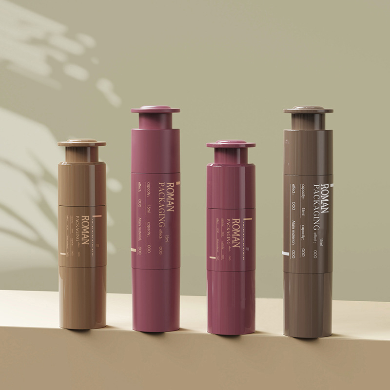 10ml 15ml 20ml Kosmetické balení Stříkačka Vlastní oční krém Stříkačka Kosmetika Přenosná plastová pleťová voda Bezvzduchová láhev