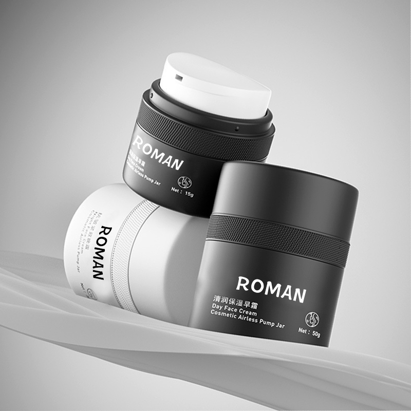 15ml 30ml 50ml Bílá Černá Dvojitá stěna Prázdná PP Plastová Náplň Lis Airless Moisturizer Lotion Krémové sérum Láhev s pumpičkou