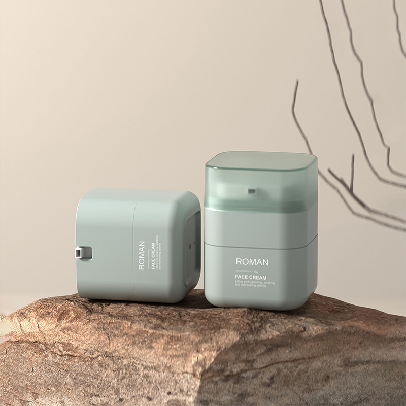 Kosmetický bělící krém Ailess Jar 50g čtvercová sklenice Square Cut Corners Láhev na obličejový krém 30g Dětský krém na obličej Airless Jar