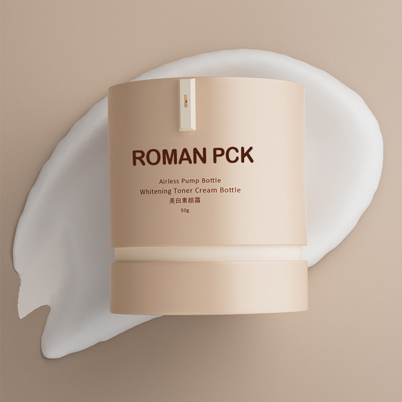 Válcová bezvzduchová láhev PP prázdná 15 g 30 g 50 g Kosmetický krém na obličej Podkladový krém na opalování Sklenice s matnou vakuovou pumpou