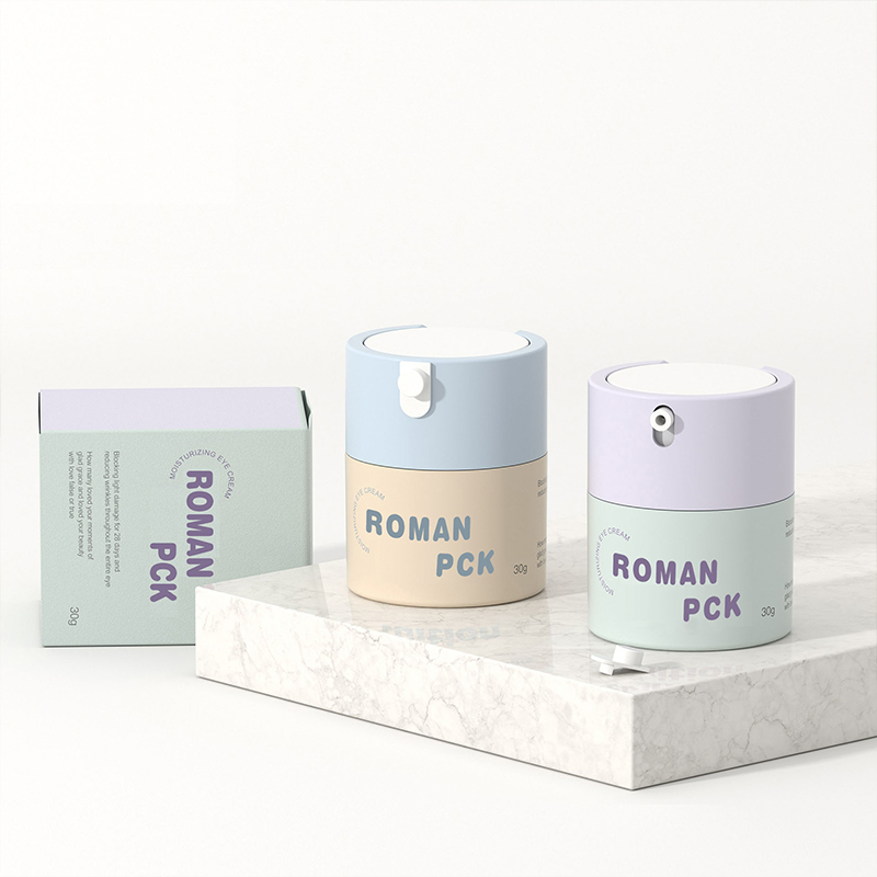 Prázdné plastové kosmetické balení na obličej 15ml 30ml 50ml sklenice s pumpičkou Plastová sklenice s matným očním krémem Airless Jars Prázdné plastové kosmetické balení na obličej 15ml 30ml 50ml sklenice s pumpičkou Plastová sklenice s matným očním krémem Airless Jars