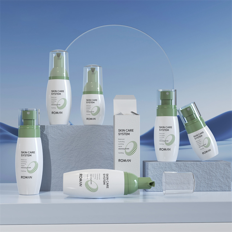 Sprej na opalování 40 ml 60 ml 80 ml Hydratační tonikum PET Prázdná bílá lahvička s jemným rozprašovačem na tělo pro péči o pleť