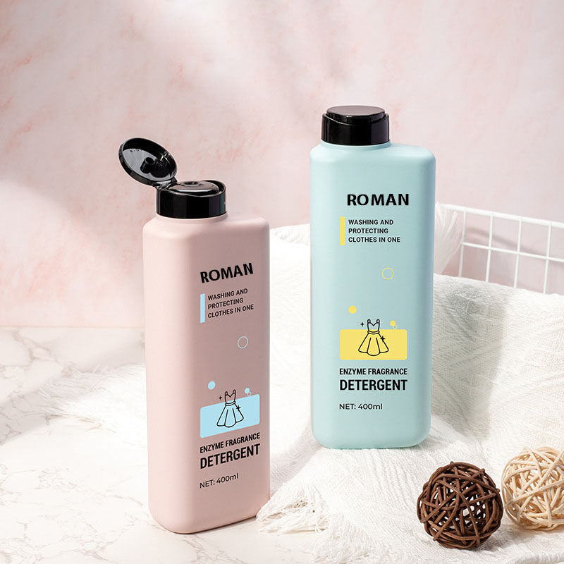 400ml plastové láhve Flip Top Pet šampon na řasy Prázdné mléko Vymáčknutí Láhev na mytí nádobí Průhledná láhev na vodu