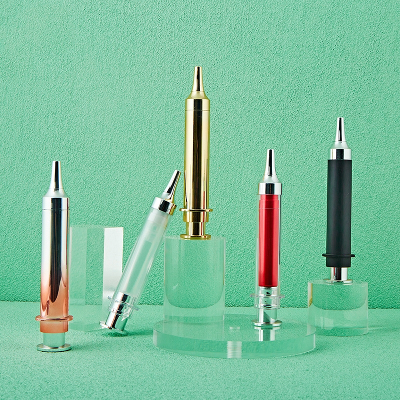 10ml 15ml 20ml Kosmetické oční sérum Krém Injekční tubička Bezvzduchová lahvička ve tvaru injekční stříkačky 10ml 15ml 20ml Kosmetické oční sérum Krém Injekční tubička Bezvzduchová lahvička ve tvaru injekční stříkačky