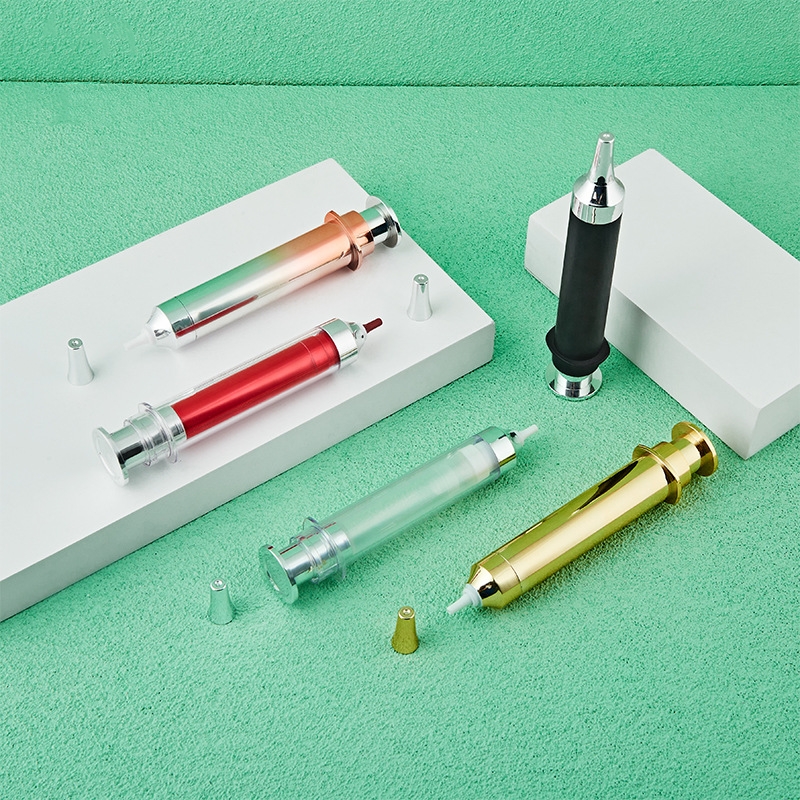 10ml 15ml 20ml Kosmetické oční sérum Krém Injekční tubička Bezvzduchová lahvička ve tvaru injekční stříkačky 10ml 15ml 20ml Kosmetické oční sérum Krém Injekční tubička Bezvzduchová lahvička ve tvaru injekční stříkačky