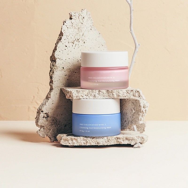 Klasická kulatá skleněná nádoba na krém Kosmetické balení pro krém na obličej a oční krém Klasická kulatá skleněná nádoba na krém Kosmetické balení pro krém na obličej a oční krém