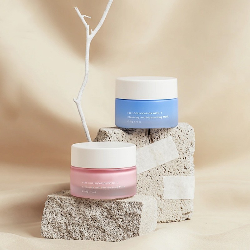 Klasická kulatá skleněná nádoba na krém Kosmetické balení pro krém na obličej a oční krém Klasická kulatá skleněná nádoba na krém Kosmetické balení pro krém na obličej a oční krém