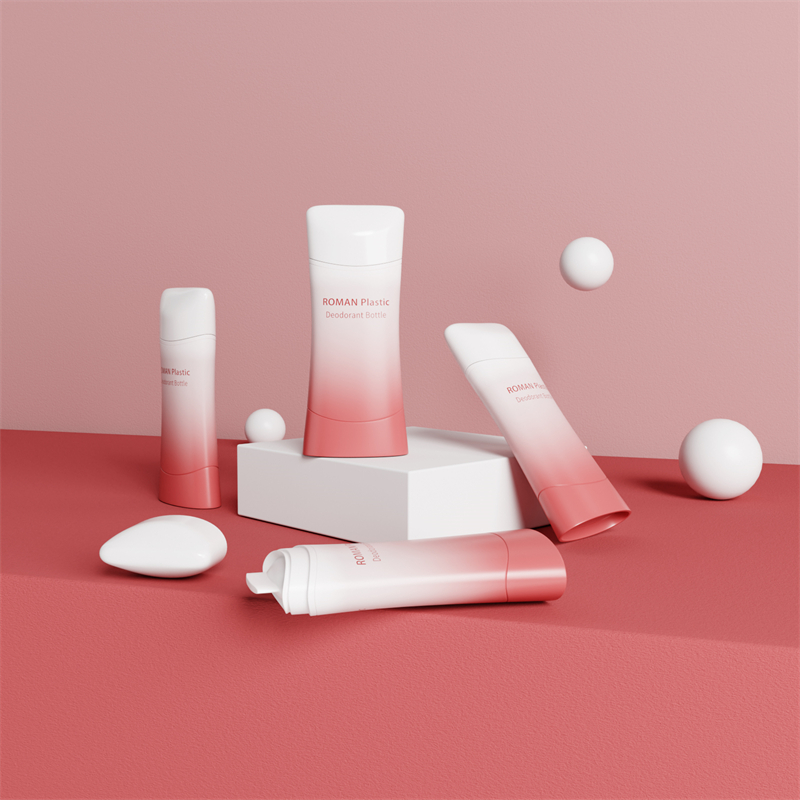 Kosmetická rovná kulatá lahvička na deodorant s vícenásobnou kapacitou a barvami