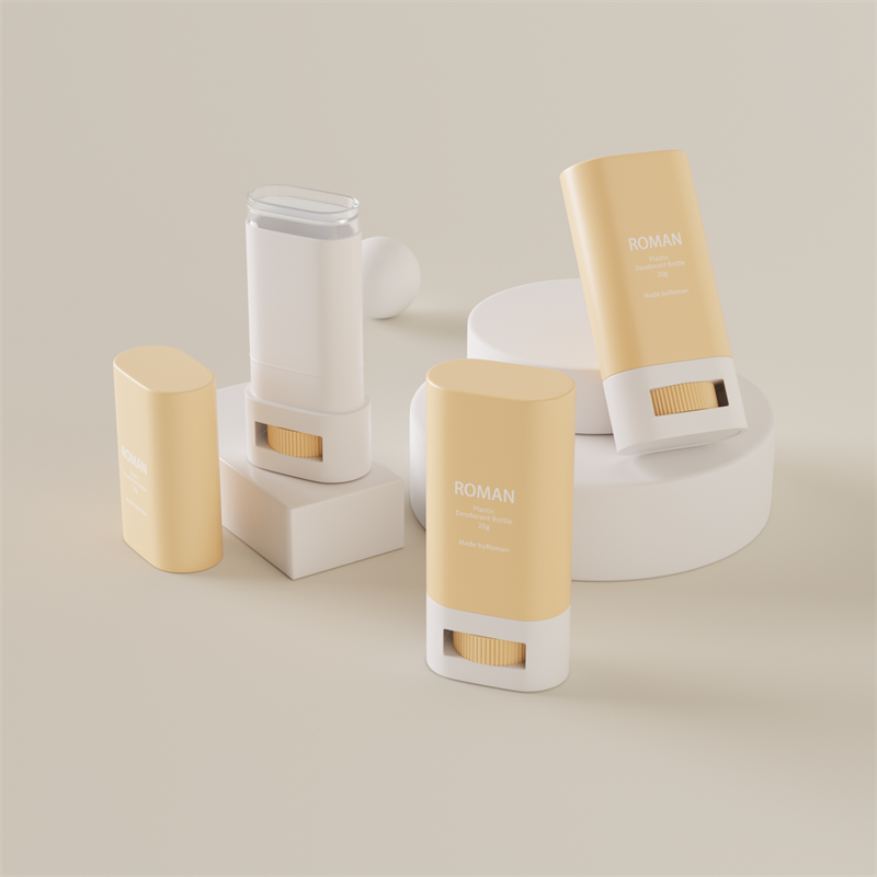 Prázdná oválná plastová nádoba na deodorant pro péči o pleť Balicí láhev Prázdná oválná plastová nádoba na deodorant pro péči o pleť Balicí láhev
