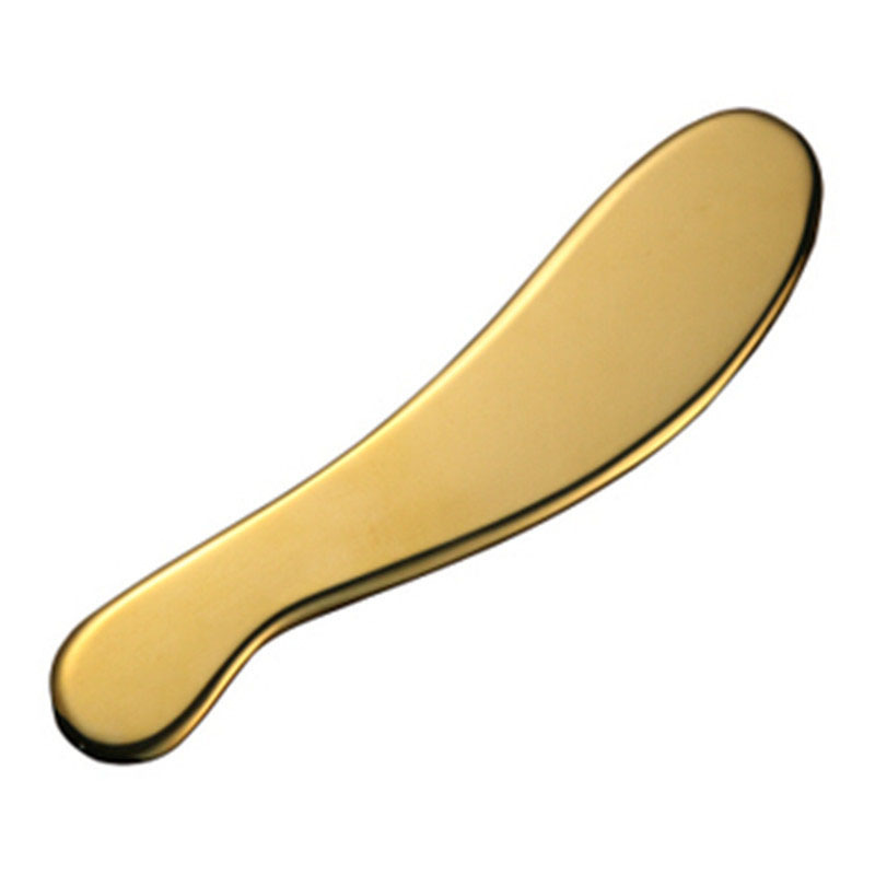 Desky Gua Sha ze slitiny zinku s reliéfním a laserovým logem a barevnými možnostmi