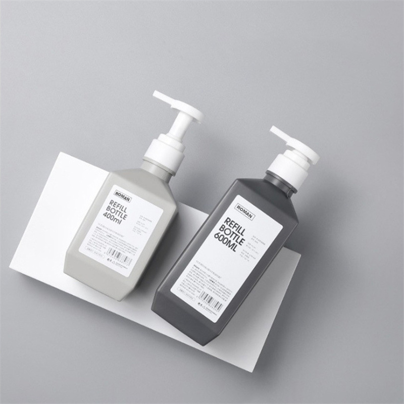 300 ml 400 ml 600 ml PE plastové láhve na mléko Láhve na šampon Tělové mléko Láhev na tělové mléko pro balení kosmetiky