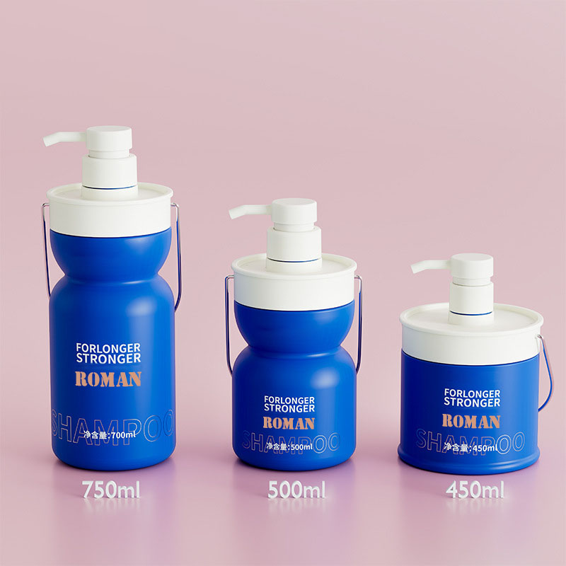 450 ml 500 ml 750 ml plastová lahvička s prázdnou lotionovou vodou pro domácí mazlíčky Šampon a kondicionér s dětským olejem na vlasy Kosmetická nádobka Dětské lahvičky na šampon