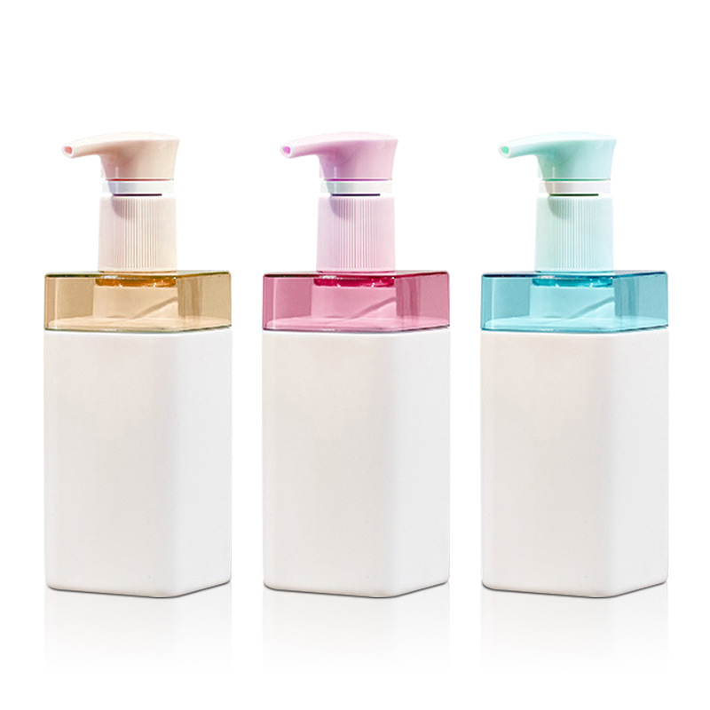 500 ml 750 ml luxusní prázdné kosmetické čtvercové rameno plastová láhev s pumpičkou hotelového šamponu a kondicionéru s dávkovačem mýdla na mytí rukou 500 ml 750 ml luxusní prázdné kosmetické čtvercové rameno plastová láhev s pumpičkou hotelového šamponu a kondicionéru s dávkovačem mýdla na mytí rukou