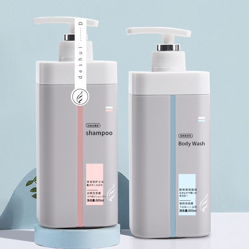 Vysokokapacitní 500 ml 800 ml plastové obalové lahvičky pro péči o pleť Nádoba na vlasové tonikum Prázdná lahvička na šampon a kondicionér