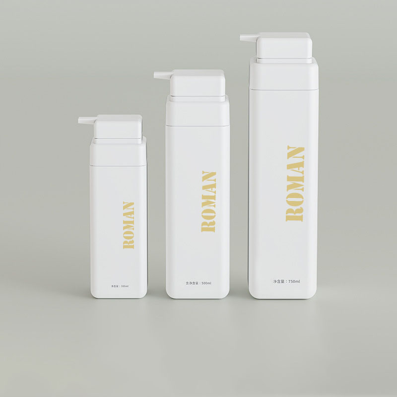 Luxusní prázdná plastová láhev šamponu na tělový olej 300 ml 500 ml 750 ml Láhev s pumpičkou na mléčné kosmetické mléko na mléko