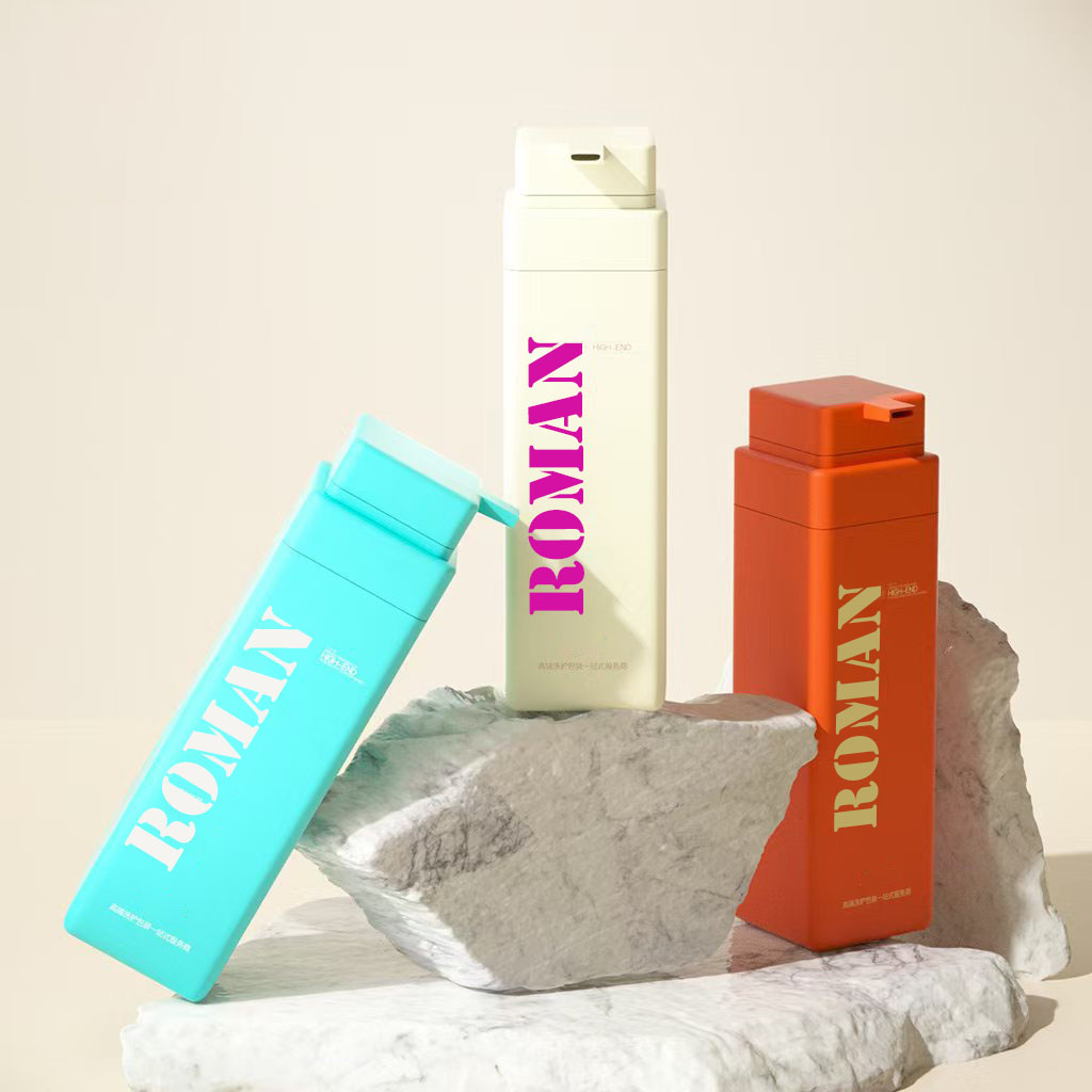 Luxusní prázdná plastová láhev šamponu na tělový olej 300 ml 500 ml 750 ml Láhev s pumpičkou na mléčné kosmetické mléko na mléko Luxusní prázdná plastová láhev šamponu na tělový olej 300 ml 500 ml 750 ml Láhev s pumpičkou na mléčné kosmetické mléko na mléko