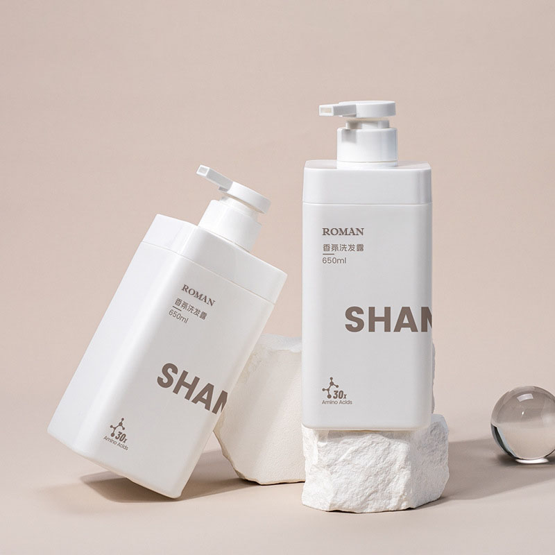 Nový design Private Logo Matná bílá 650 ml čtvercová prázdná HDPE plastová lahvička na prací prostředek s tekutým pracím prostředkem 1 l pro šampon sprchový gel Nový design Private Logo Matná bílá 650 ml čtvercová prázdná HDPE plastová lahvička na prací prostředek s tekutým pracím prostředkem 1 l pro šampon sprchový gel