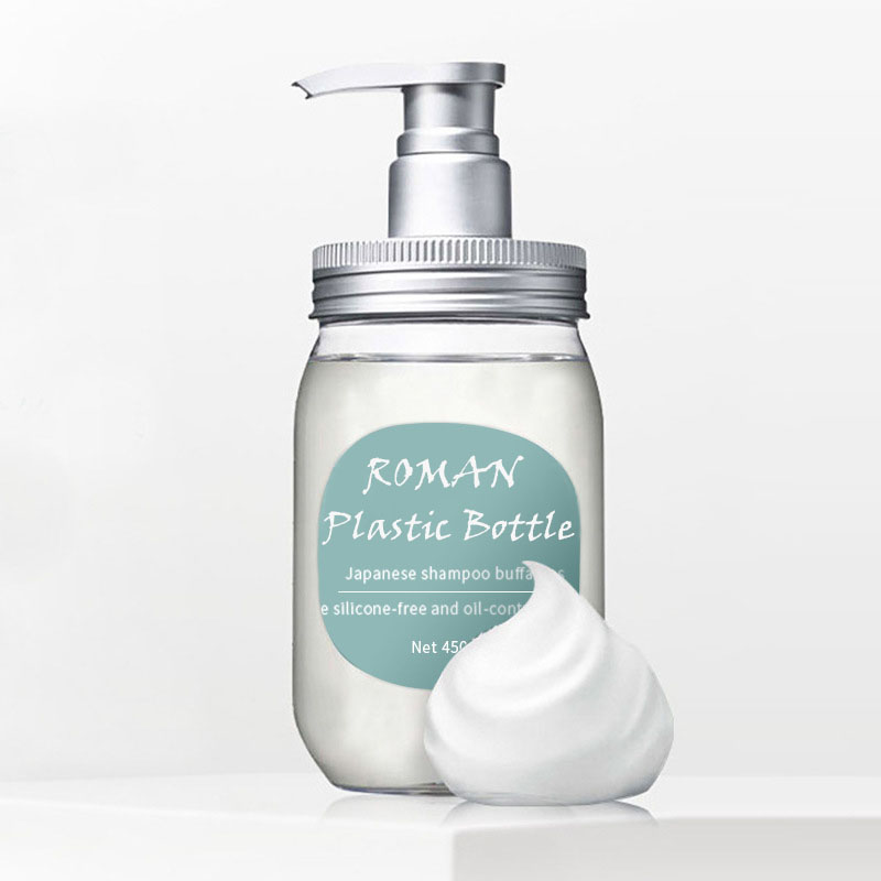PET 450ml Parfém Láhev na mytí těla Láhev s badyánovým lotionem Láhev japonského šamponu s aminokyselinami Kondicionér Láhev Materiál balení