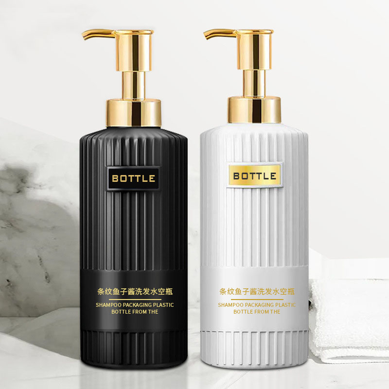 Plastová lahvička na osobní péči sada 300 ml 400 ml 500 ml nádoba na pleťovou masku pro péči o vlasy s logem Potisk pro mytí těla