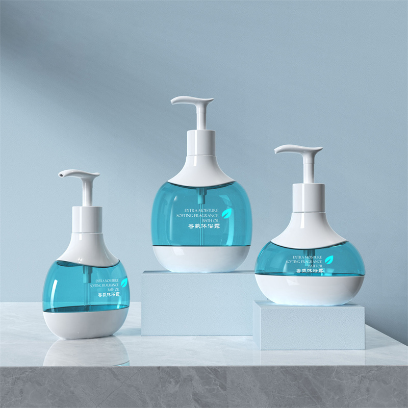 Sunshine 300 ml 400 ml 500 ml velkoobchodní lahvička s emulzí PET plastová lahvička s dětským mlékem Kosmetický dávkovač Emulze prázdná lahvička