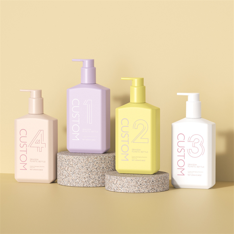 250 ml 10 oz Matné ploché šikmé ramena Láhve na tělové mléko s pumpičkou na ruce Péče o pleť Dětský šampon Sprchové gely Láhev 250 ml 10 oz Matné ploché šikmé ramena Láhve na tělové mléko s pumpičkou na ruce Péče o pleť Dětský šampon Sprchové gely Láhev