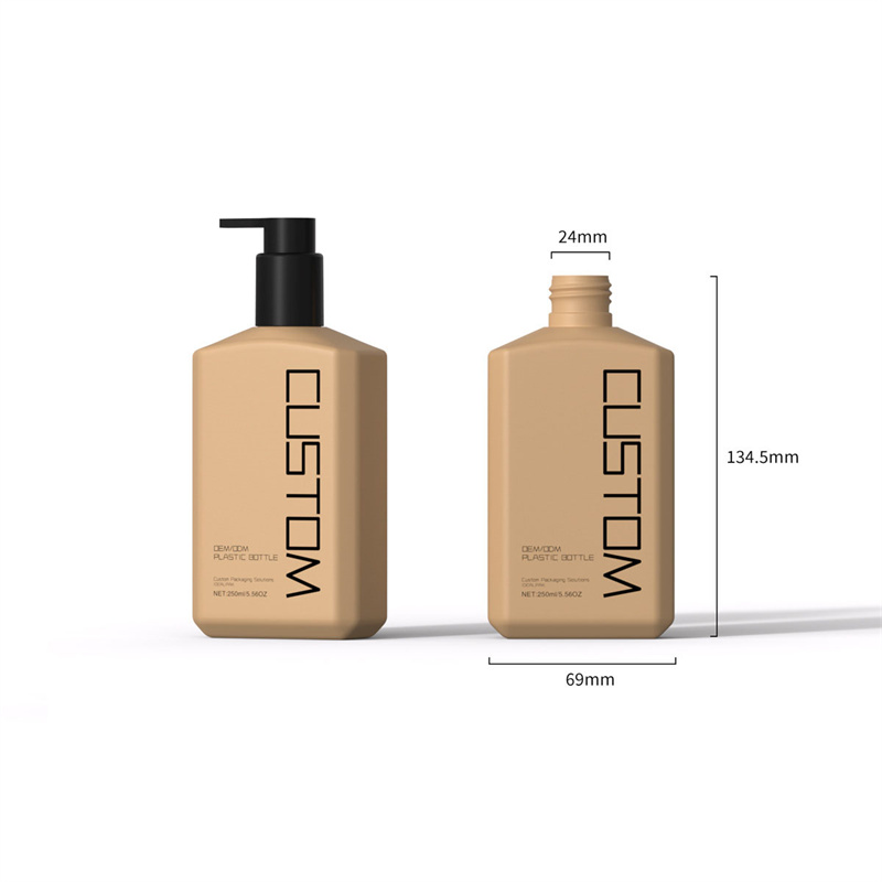 250 ml 10 oz Matné ploché šikmé ramena Láhve na tělové mléko s pumpičkou na ruce Péče o pleť Dětský šampon Sprchové gely Láhev 250 ml 10 oz Matné ploché šikmé ramena Láhve na tělové mléko s pumpičkou na ruce Péče o pleť Dětský šampon Sprchové gely Láhev