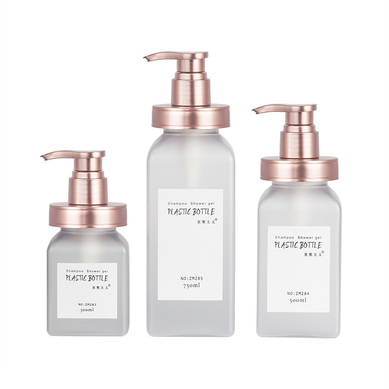 300 ml 500 ml 700 ml Luxusní kosmetické balení Matný měkký povrch na dotyk Squeeze Body Lotion Mycí Láhve na hotelový šampon s pumpičkou ze zlaté růže 300 ml 500 ml 700 ml Luxusní kosmetické balení Matný měkký povrch na dotyk Squeeze Body Lotion Mycí Láhve na hotelový šampon s pumpičkou ze zlaté růže