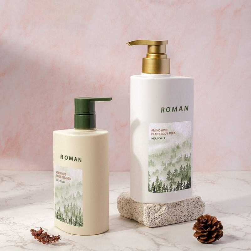 300 ml 500 ml Plastové mléko Samostatná láhev Lis na láhev Láhev na ruce Lotion do koupele Gelový šampon Samostatná láhev Dávkovač mýdla