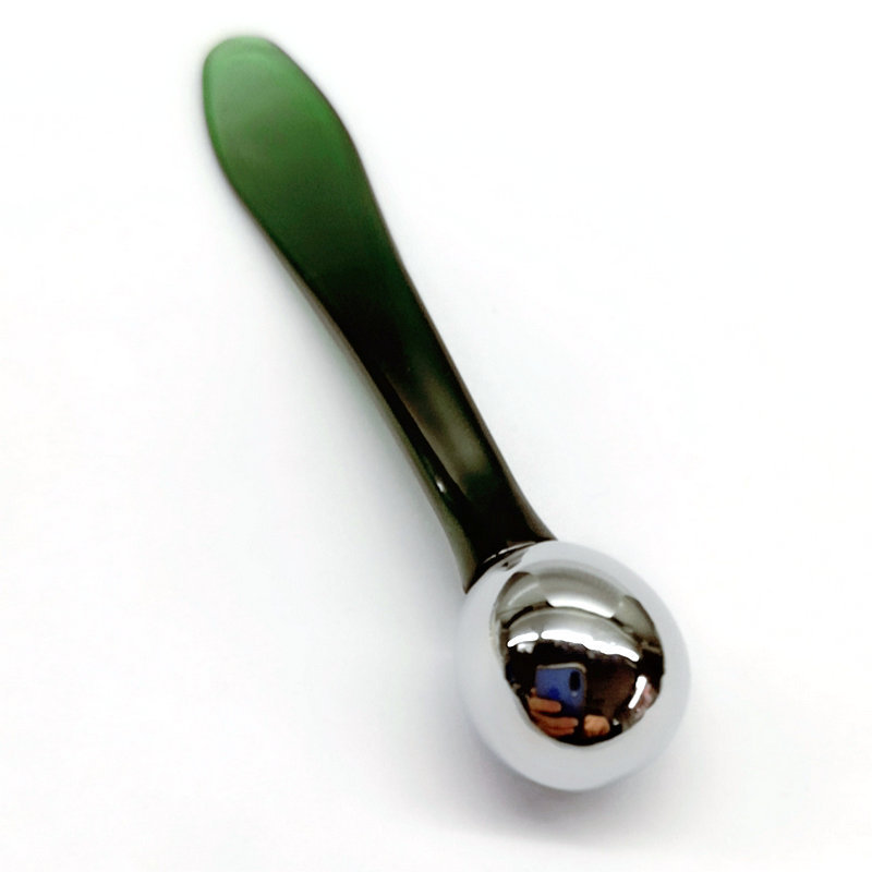 Oční krém masážní váleček na obličej Lžíce na make-up obličeje Růžové zlato Mini kovová nerezová kosmetická špachtle