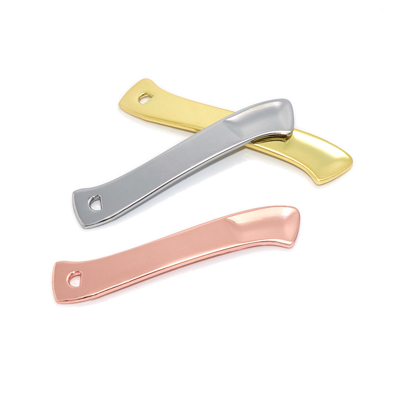 Zlatá kovová mini malá opakovaně použitelná krémová kosmetická špachtle lžička