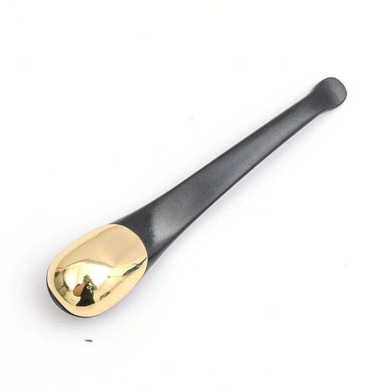 Zlatá stříbrná kosmetická špachtle naběračka Vysoce kvalitní kovová lžička na oční krém na obličej Kosmetický make-up na obličejovou masku