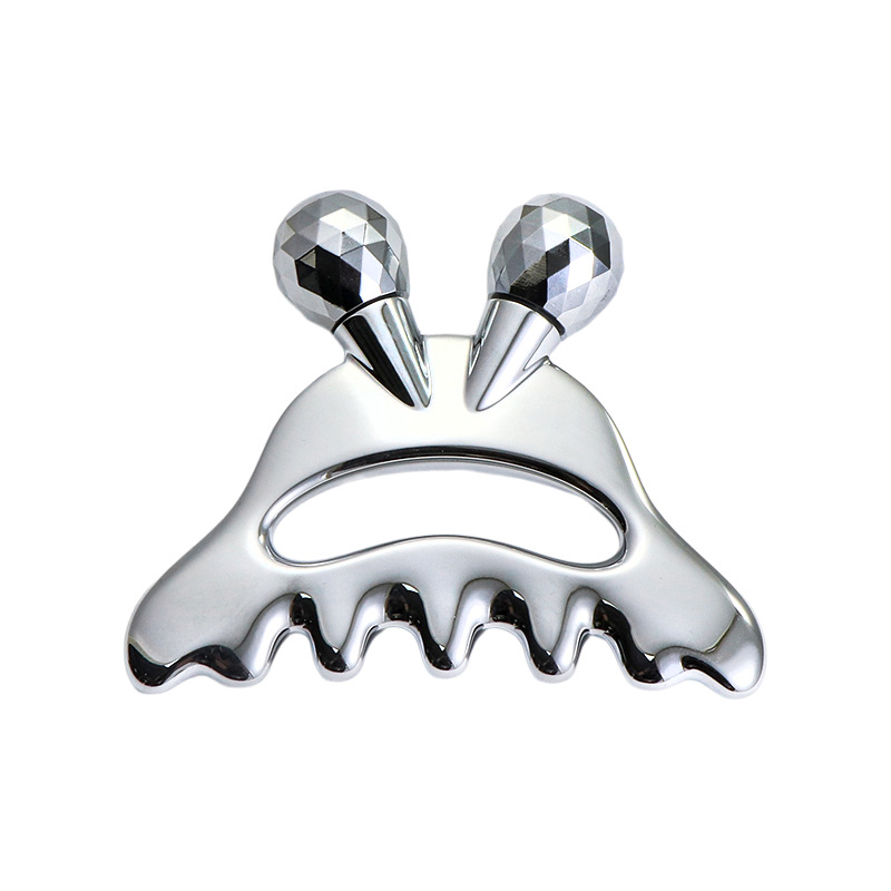 Obličejový masážní váleček ze slitiny zinku s masáží hlavy